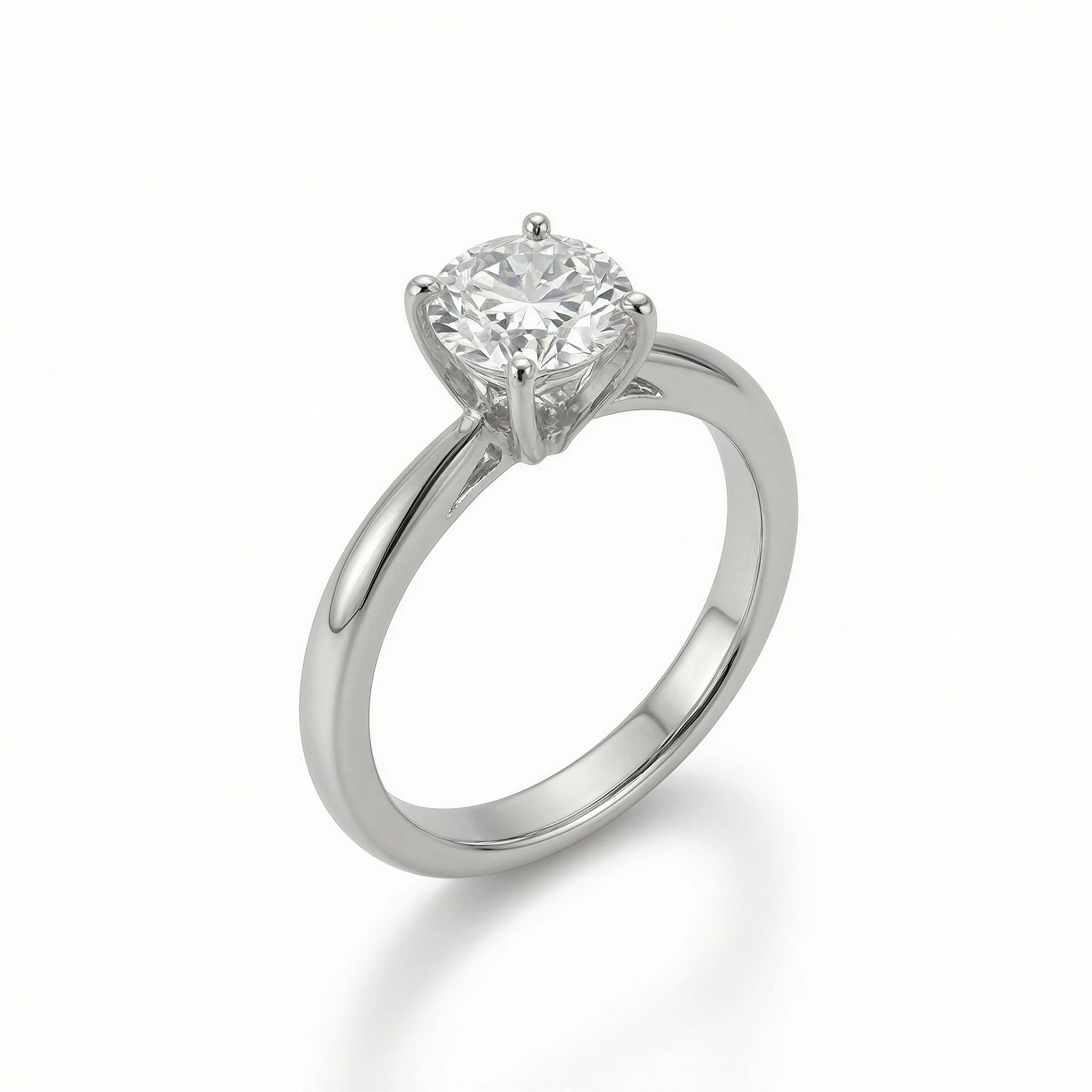 Anillo Mujer Oro Blanco 14k