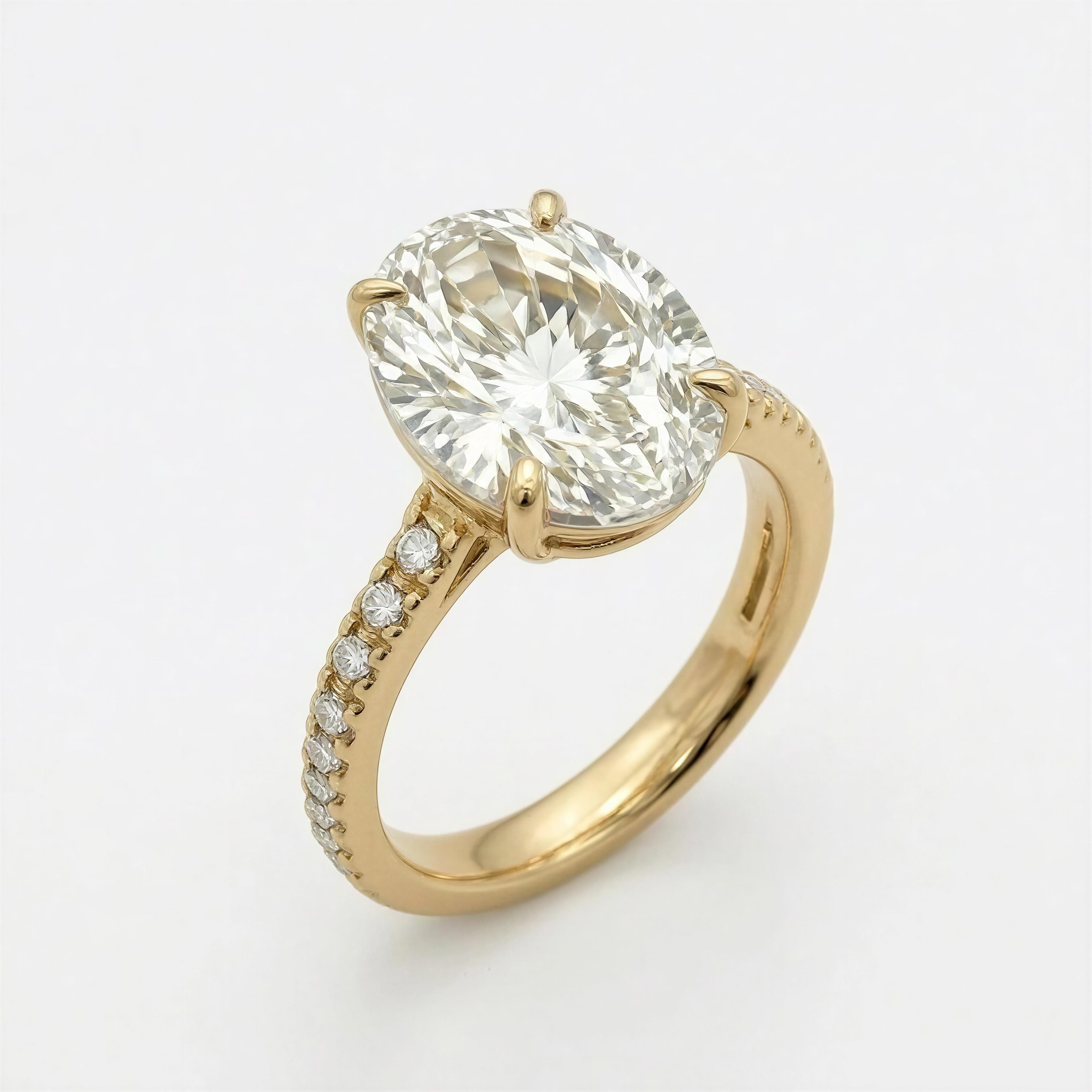 Anillo de mujer 14k con Diamante