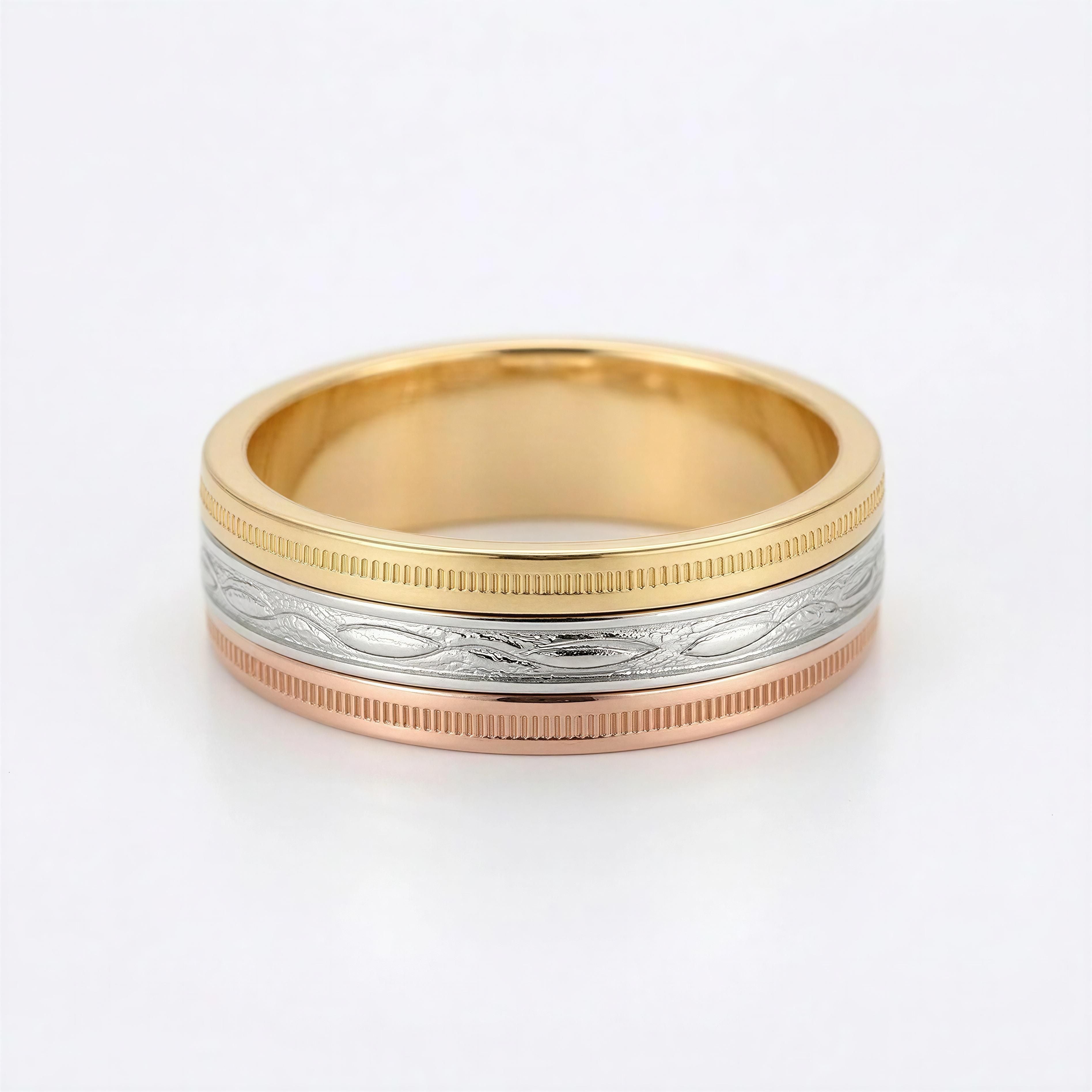 Anillo de hombre 3 Oro 14k