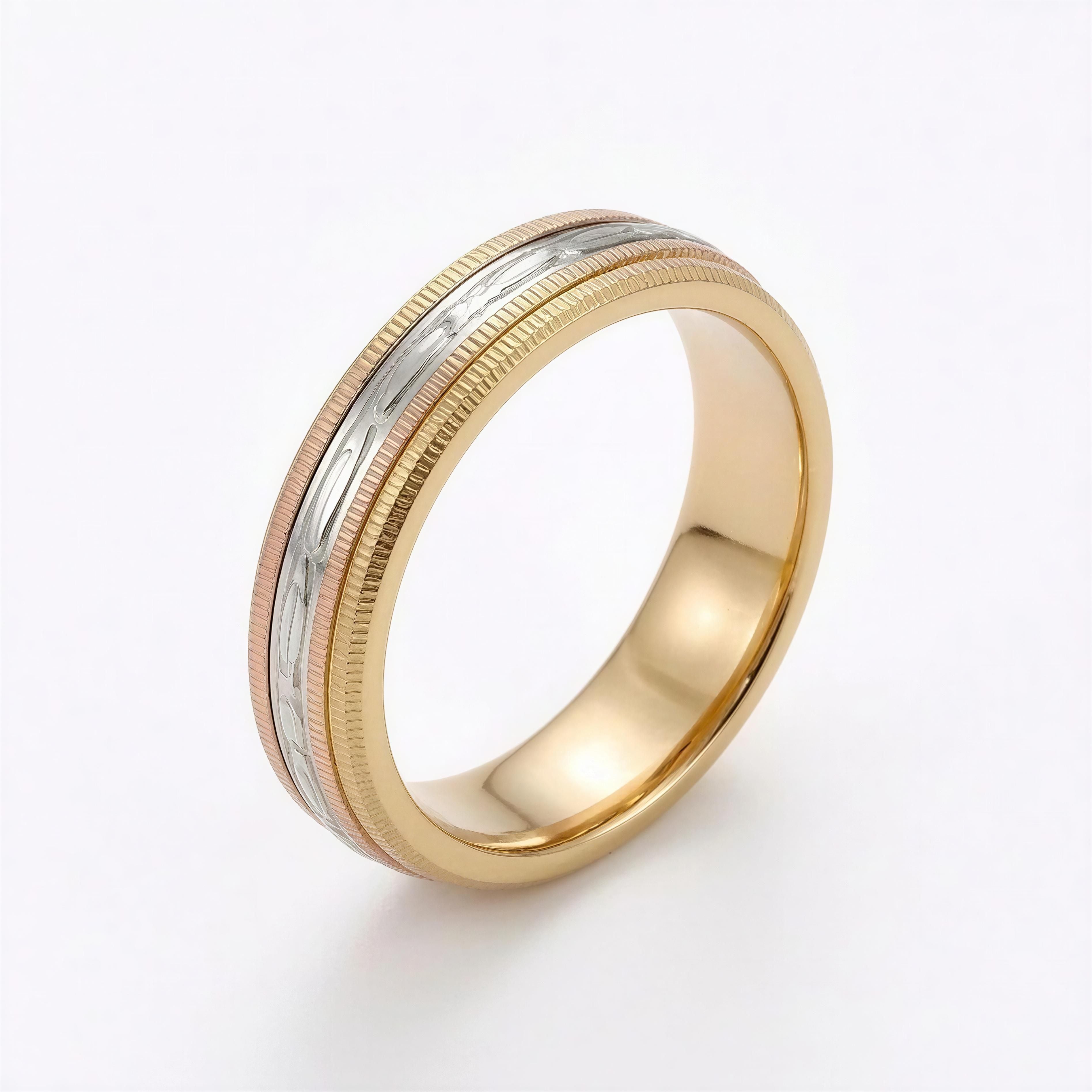 Anillo de hombre 3 Oro 14k