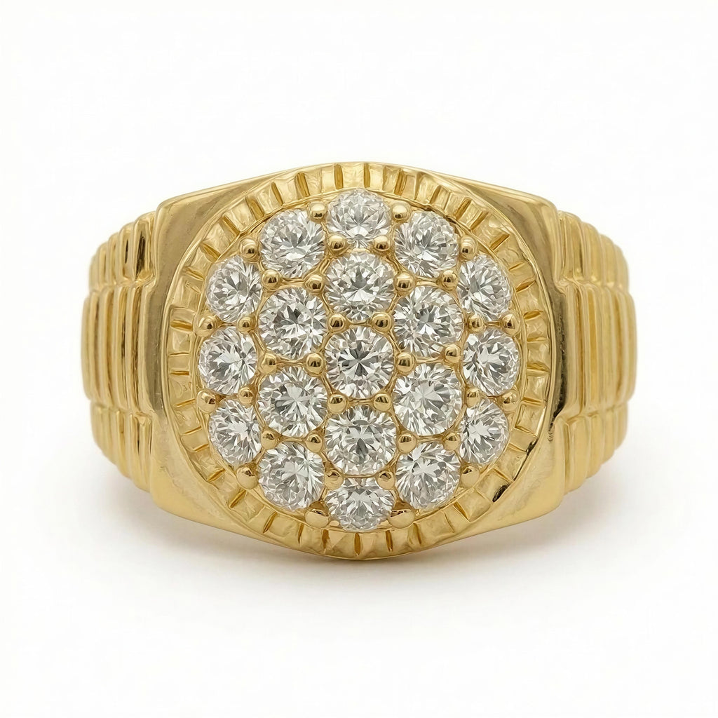 Anillo de hombre 10k con Diamante
