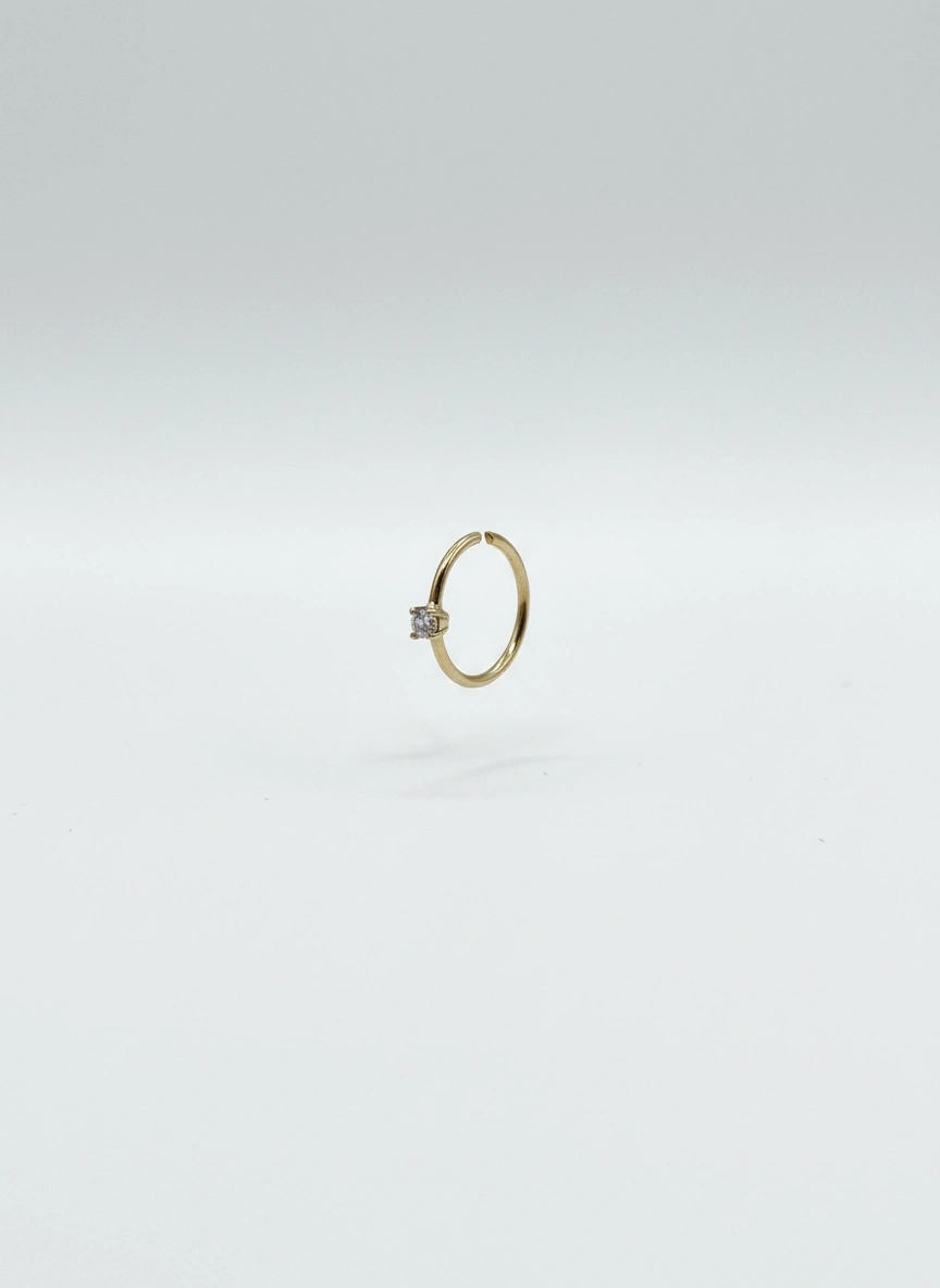 Nose piercing 14k
