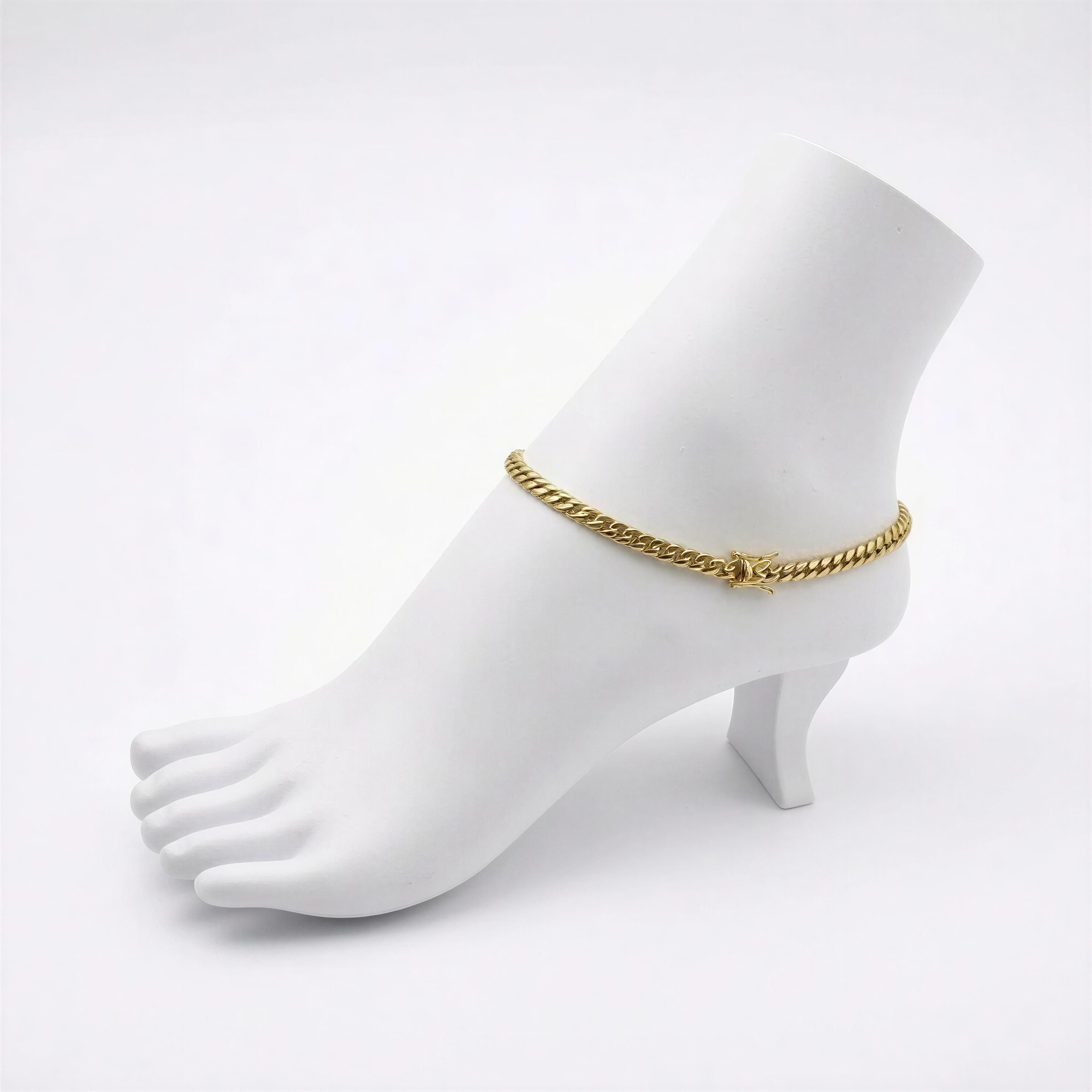Tobillera Cuban Link 10K