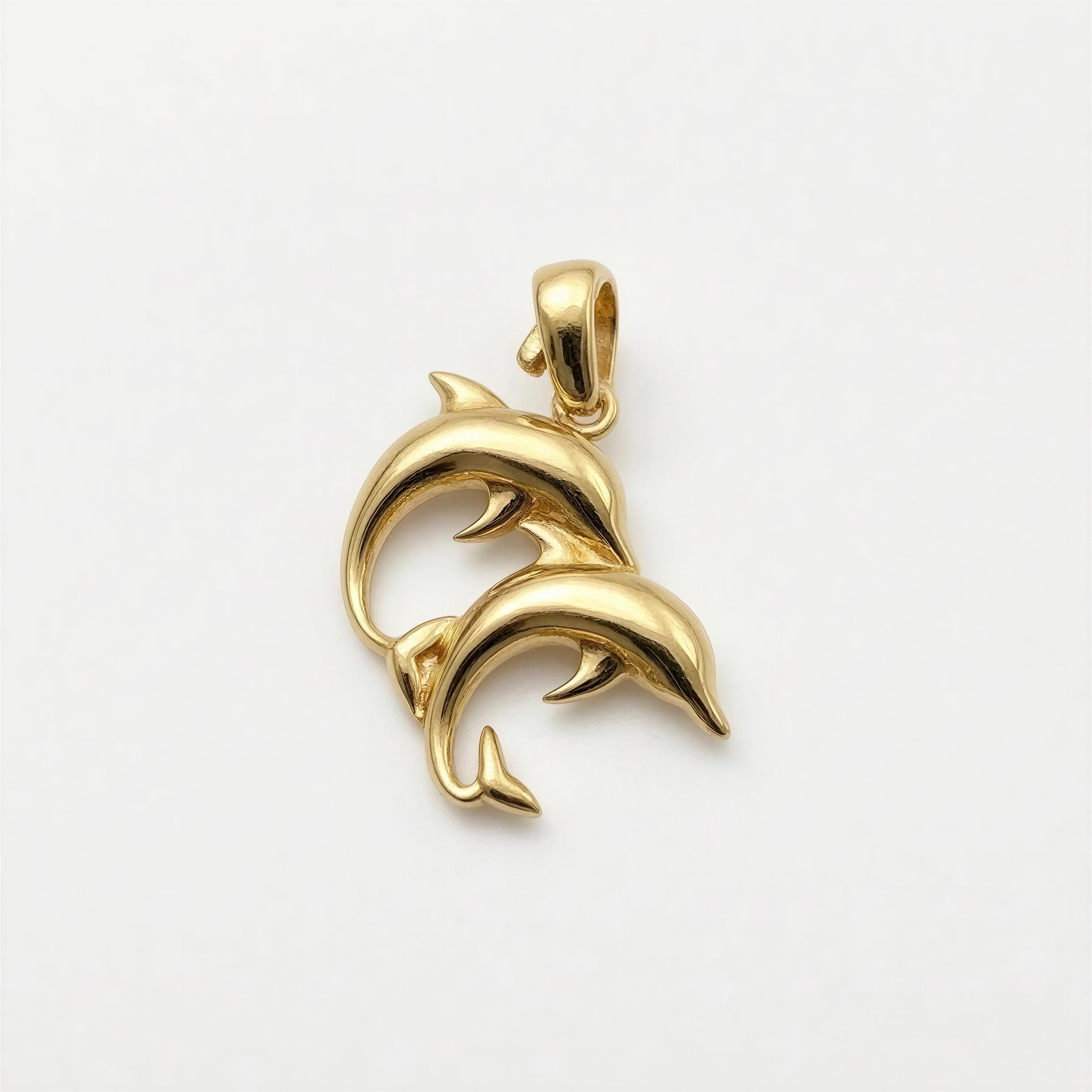 Dije Dos Delfines 14k