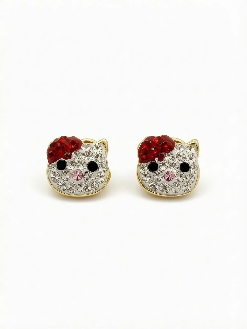 Aretes de hello kitty 14k