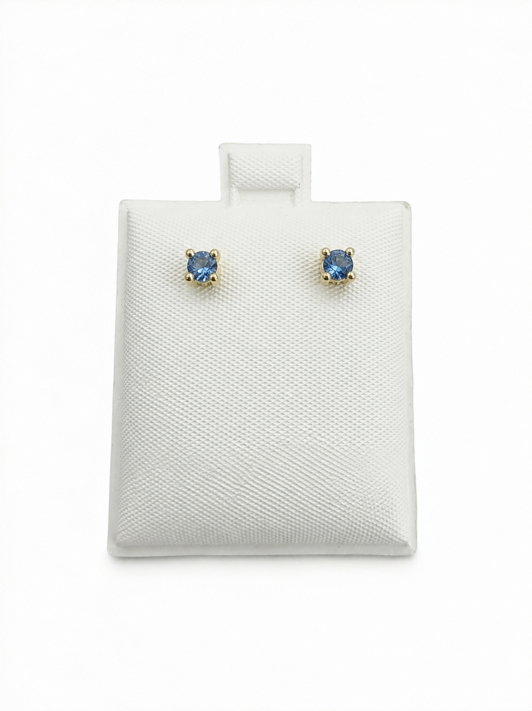 Aretes de piedra 14K - azul