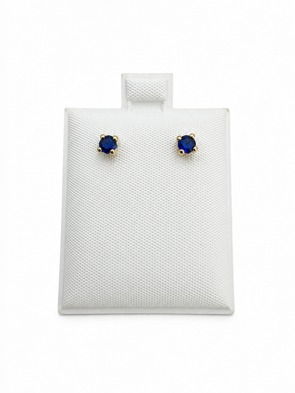 Aretes de piedra 14K - azul royal