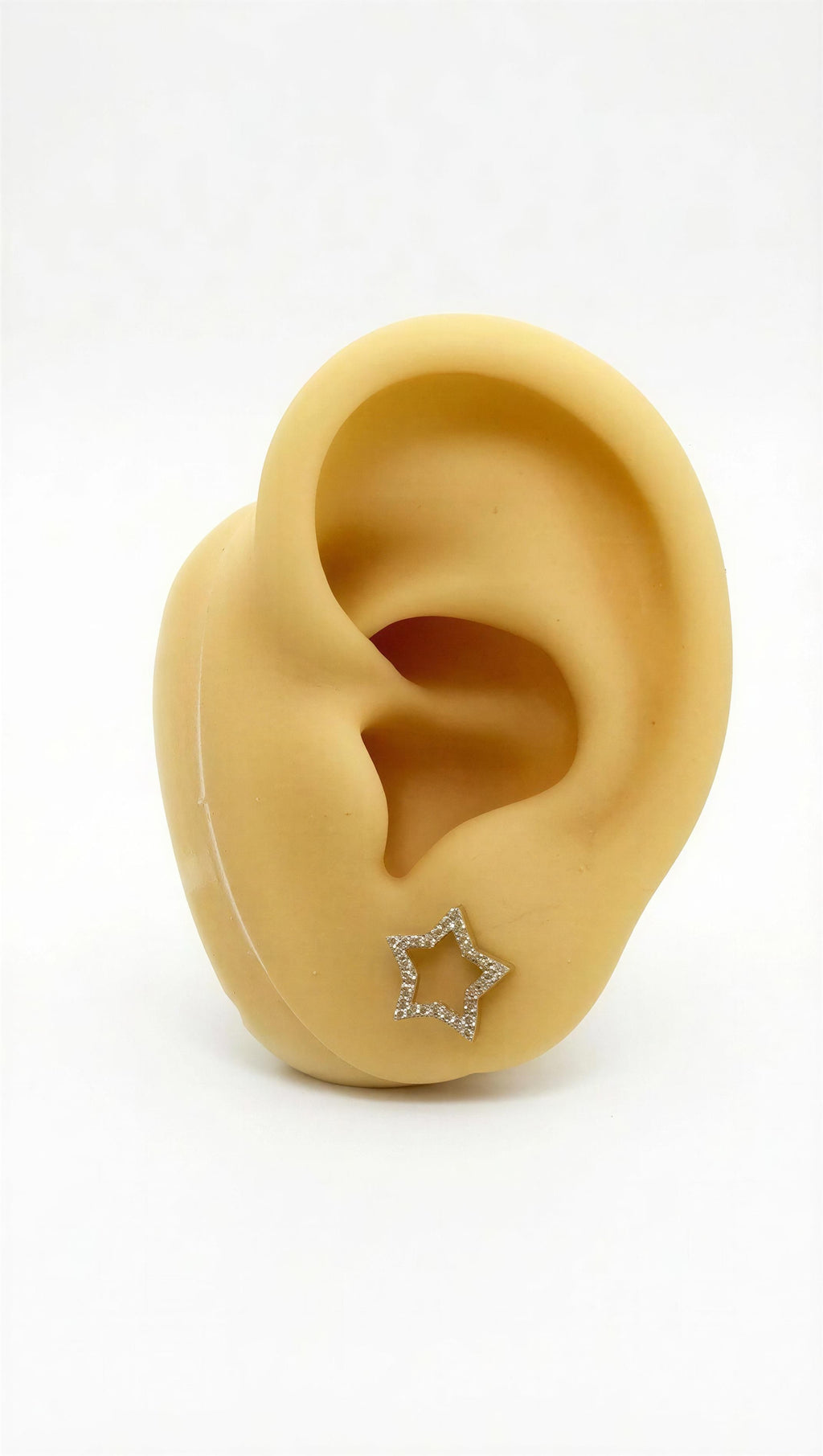 Aretes de estrella 14k - grande