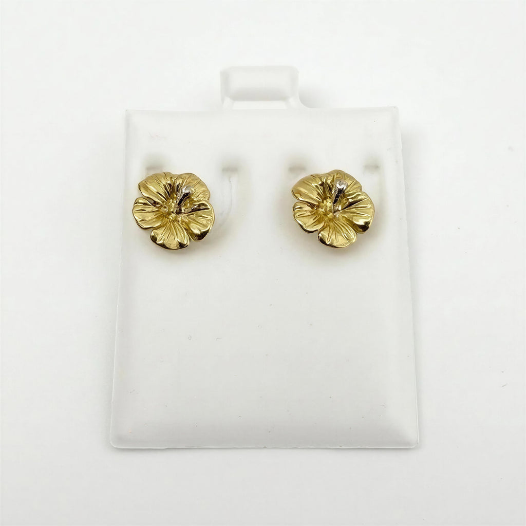 Aretes de amapola 10k