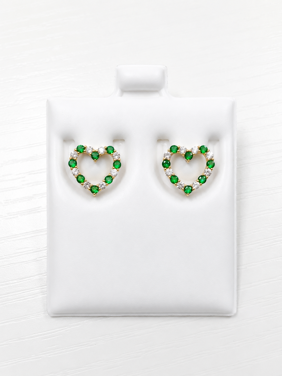Aretes de Corazón 10k