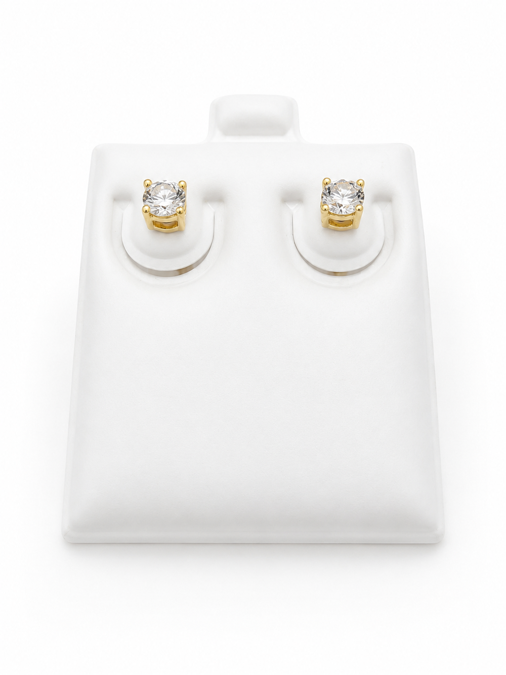 Aretes 14k diamante natural