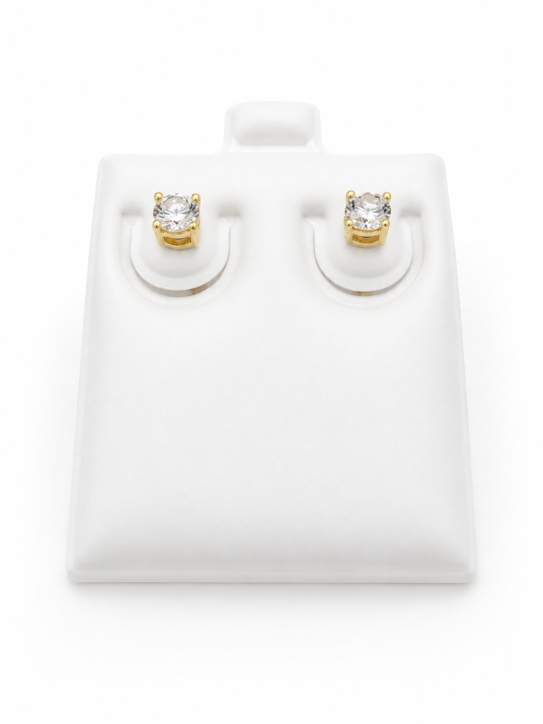 Aretes 14k diamante natural