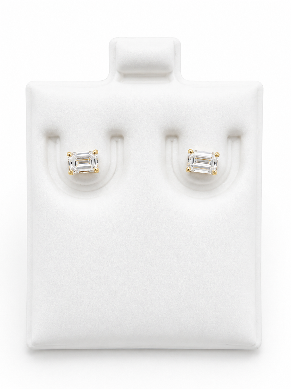 Aretes pequeños 14k diamante