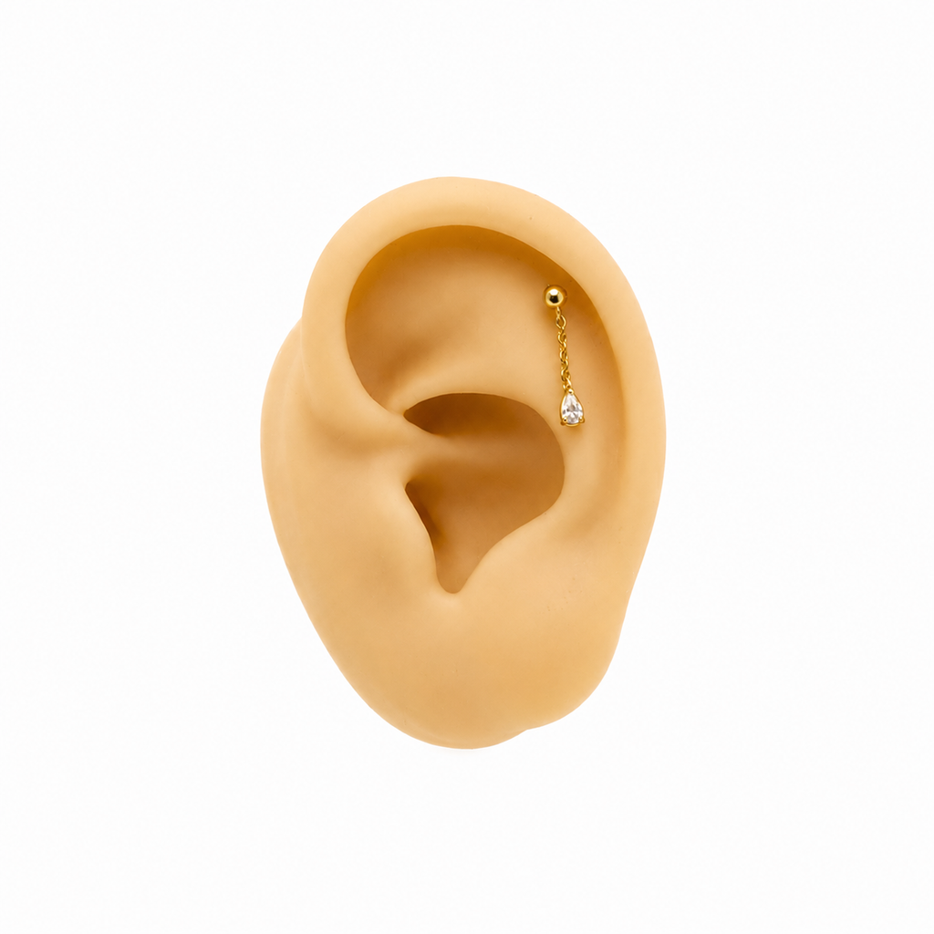 Piercing cartílago 14k