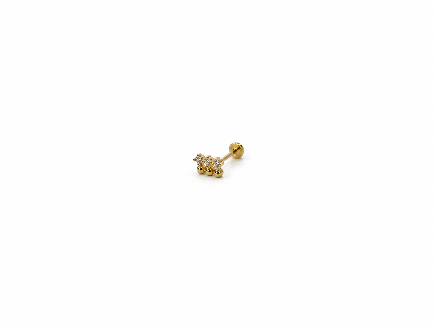 Piercing cartílago 14k