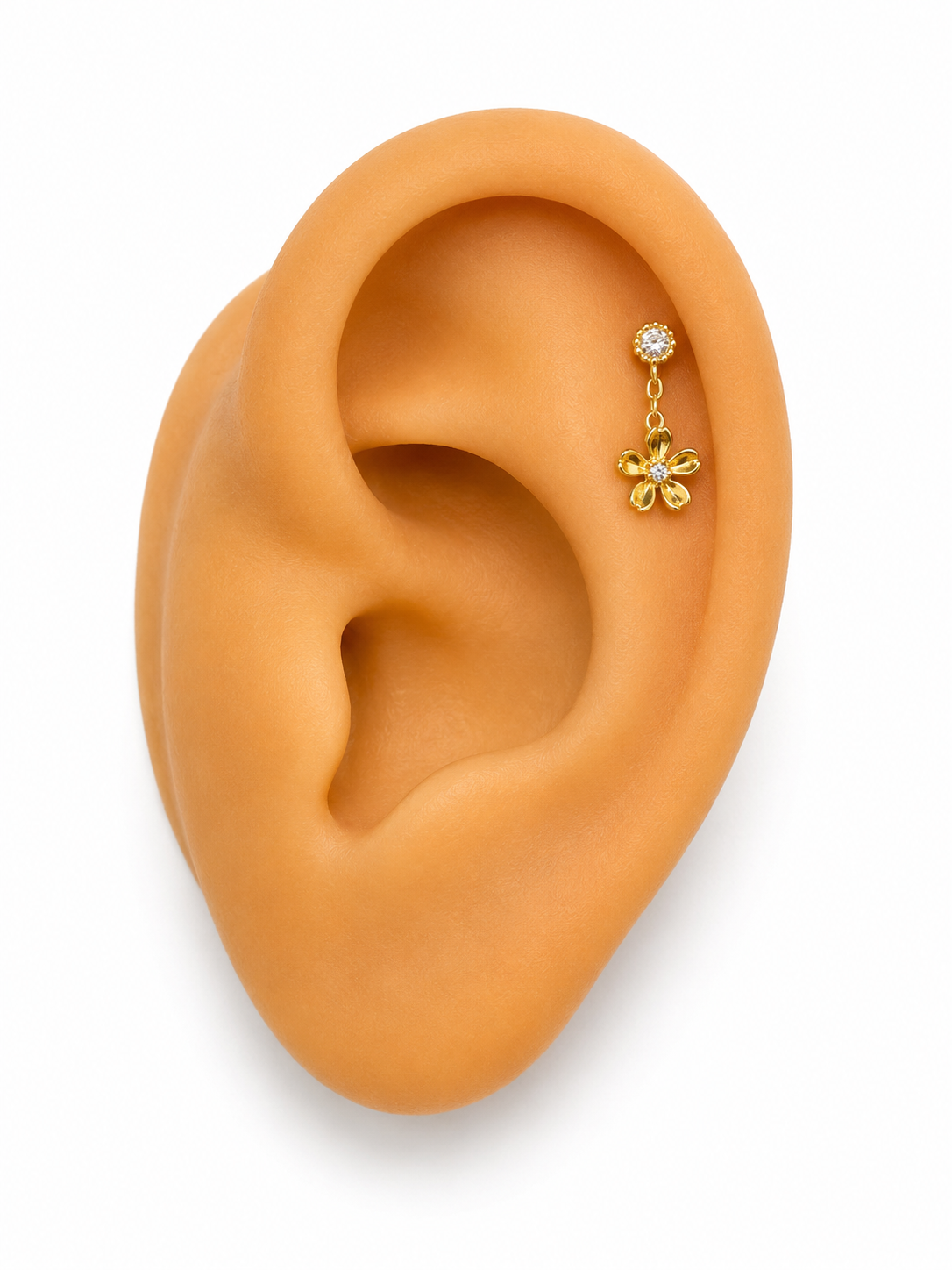 Piercing de cartílago 14k