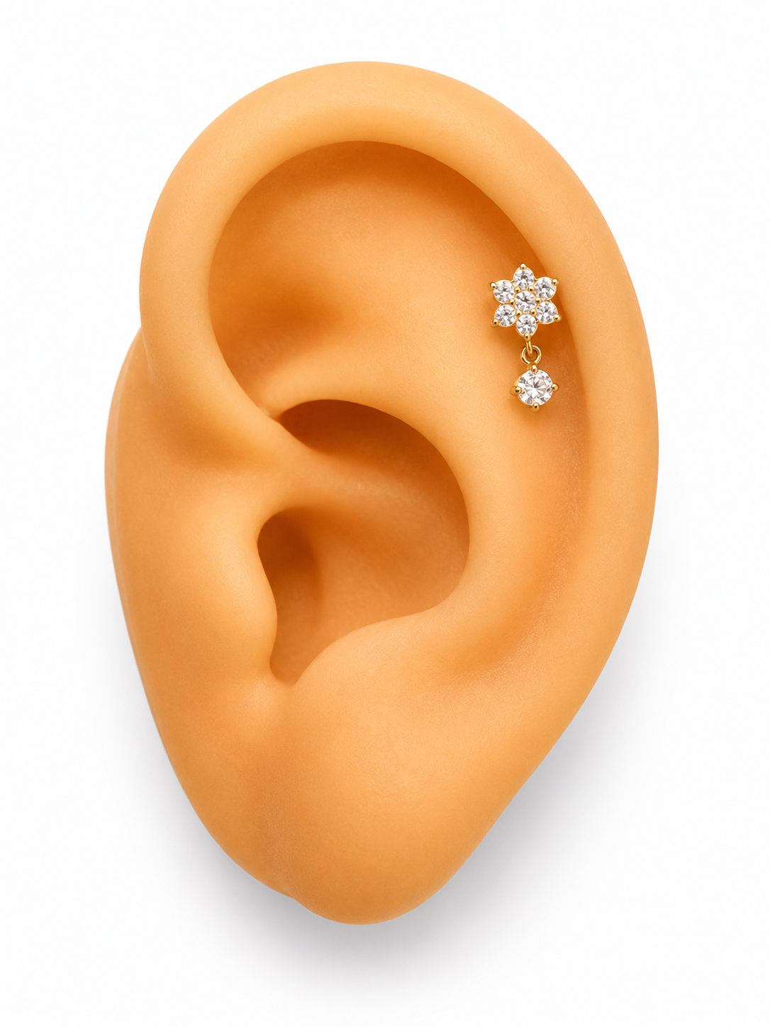 Piercing de cartílago 14k