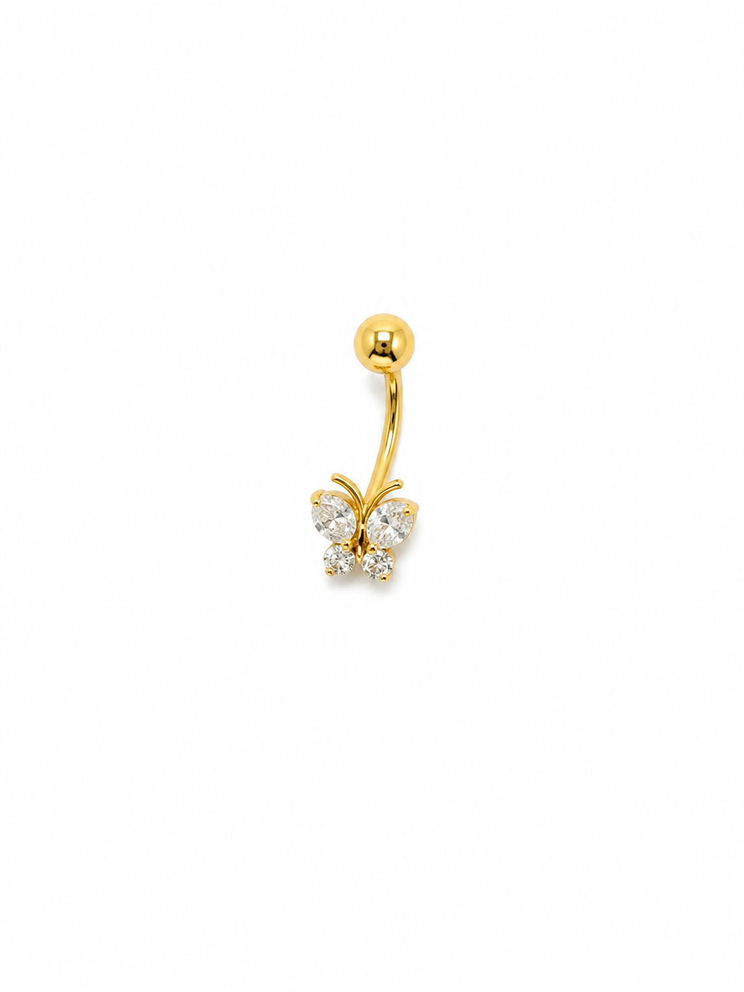 Piercing ombligo 14k mariposa