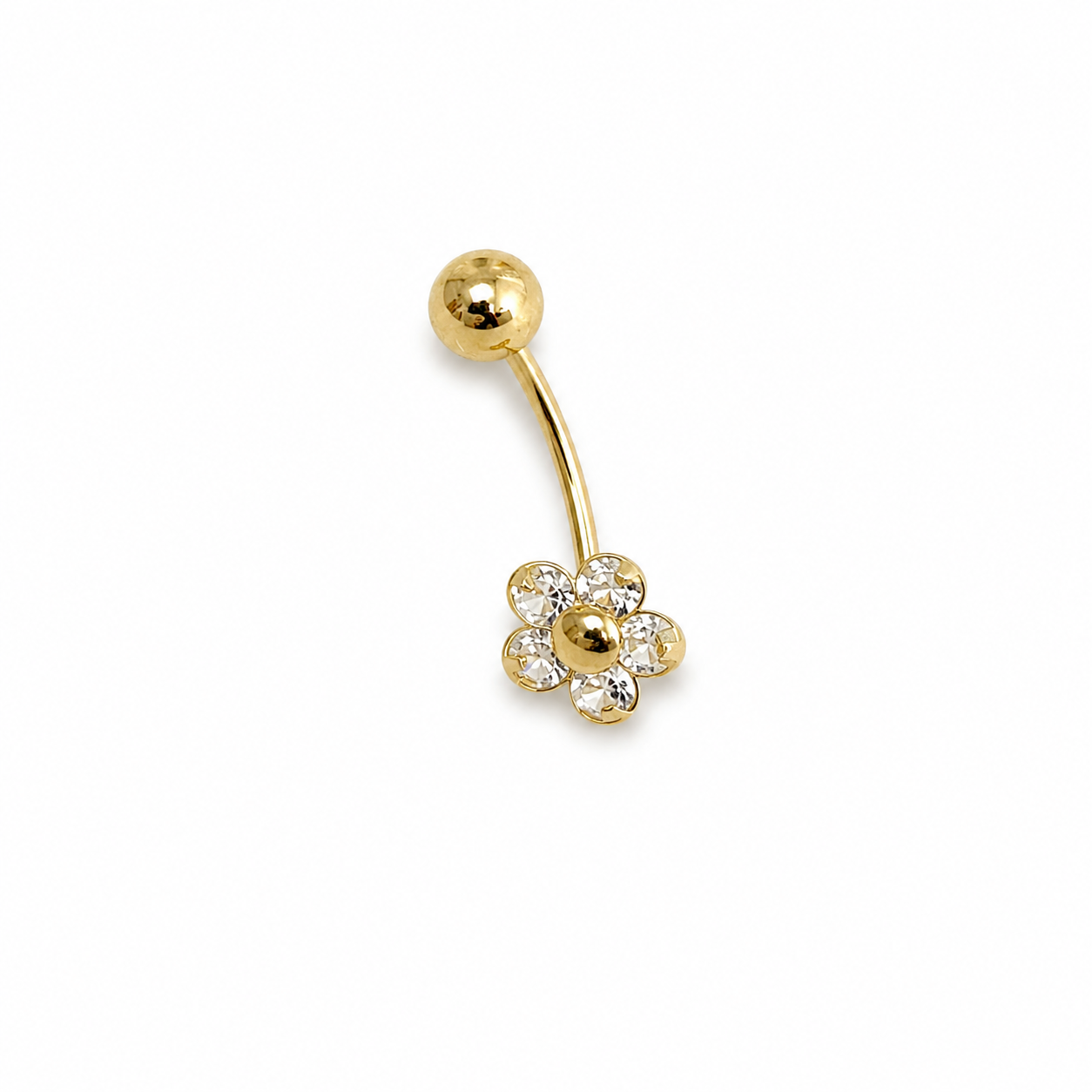 Piercing ombligo 14k flor