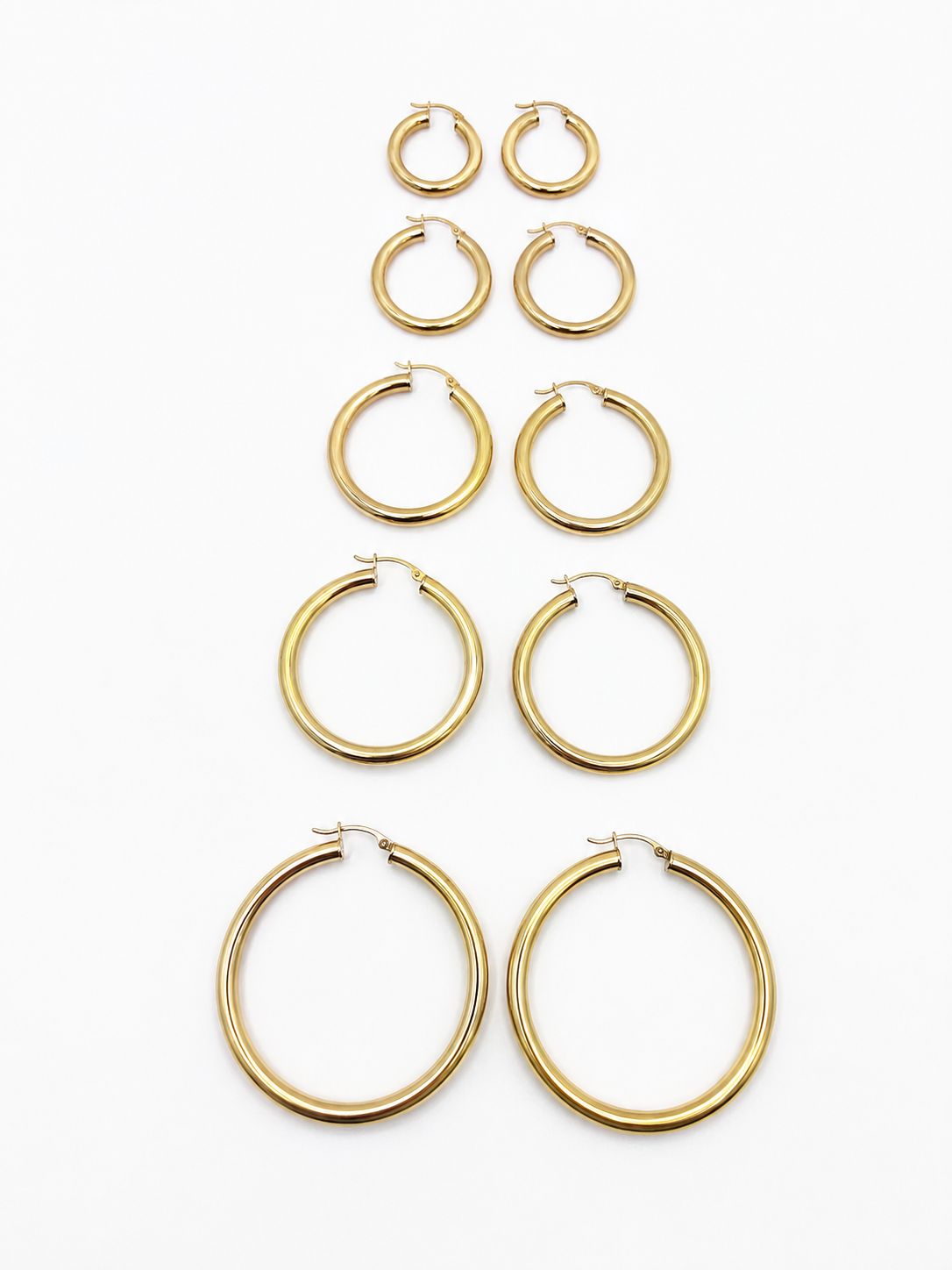 Argollas lisas 10k 4mm grosor