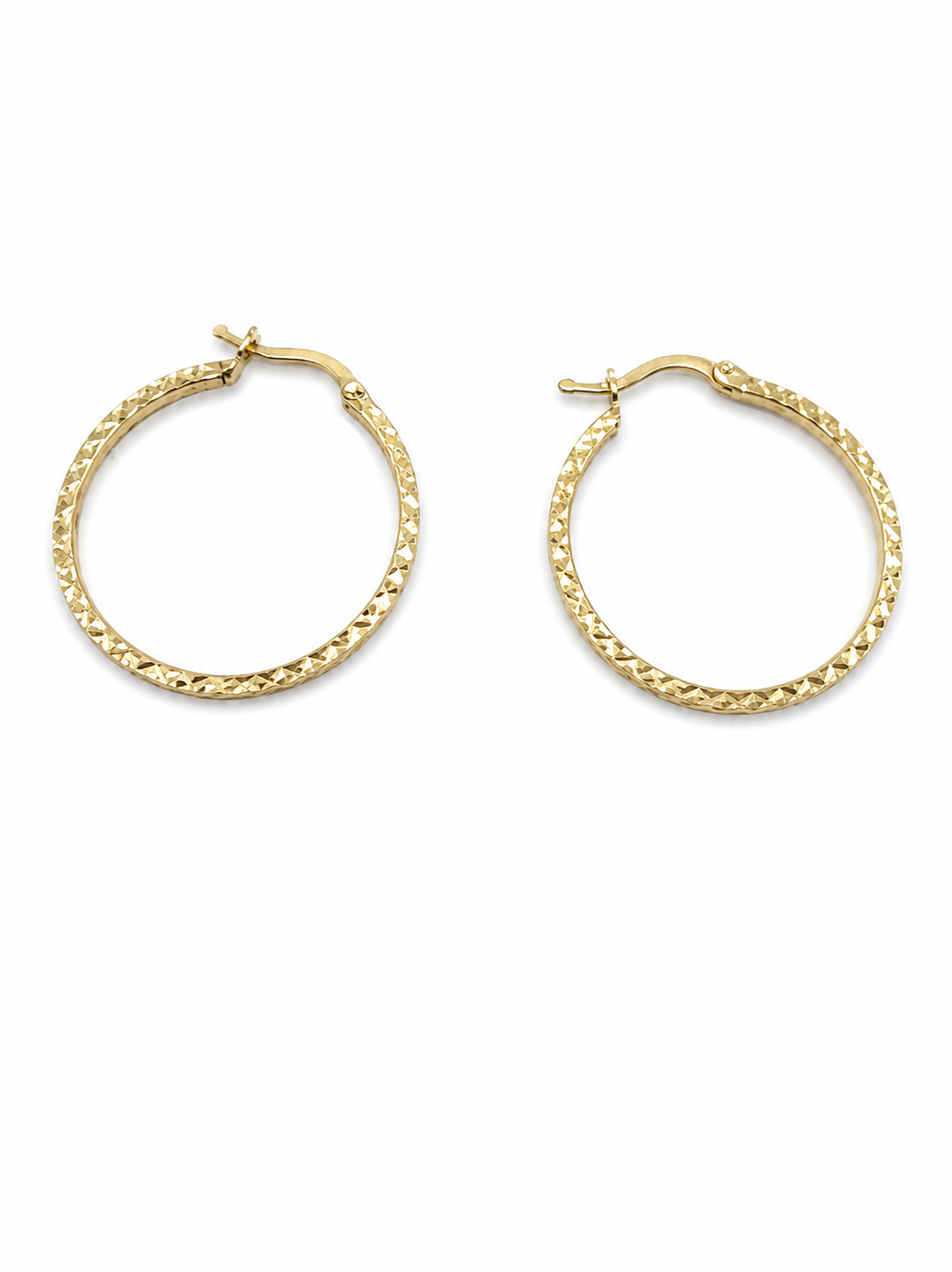 Argollas con diseño 10k