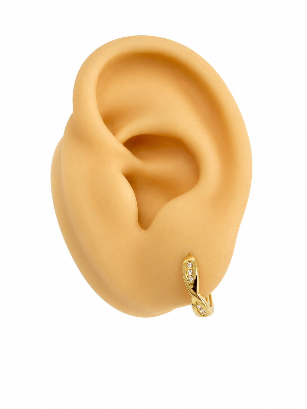 Argollas con diseño 10k