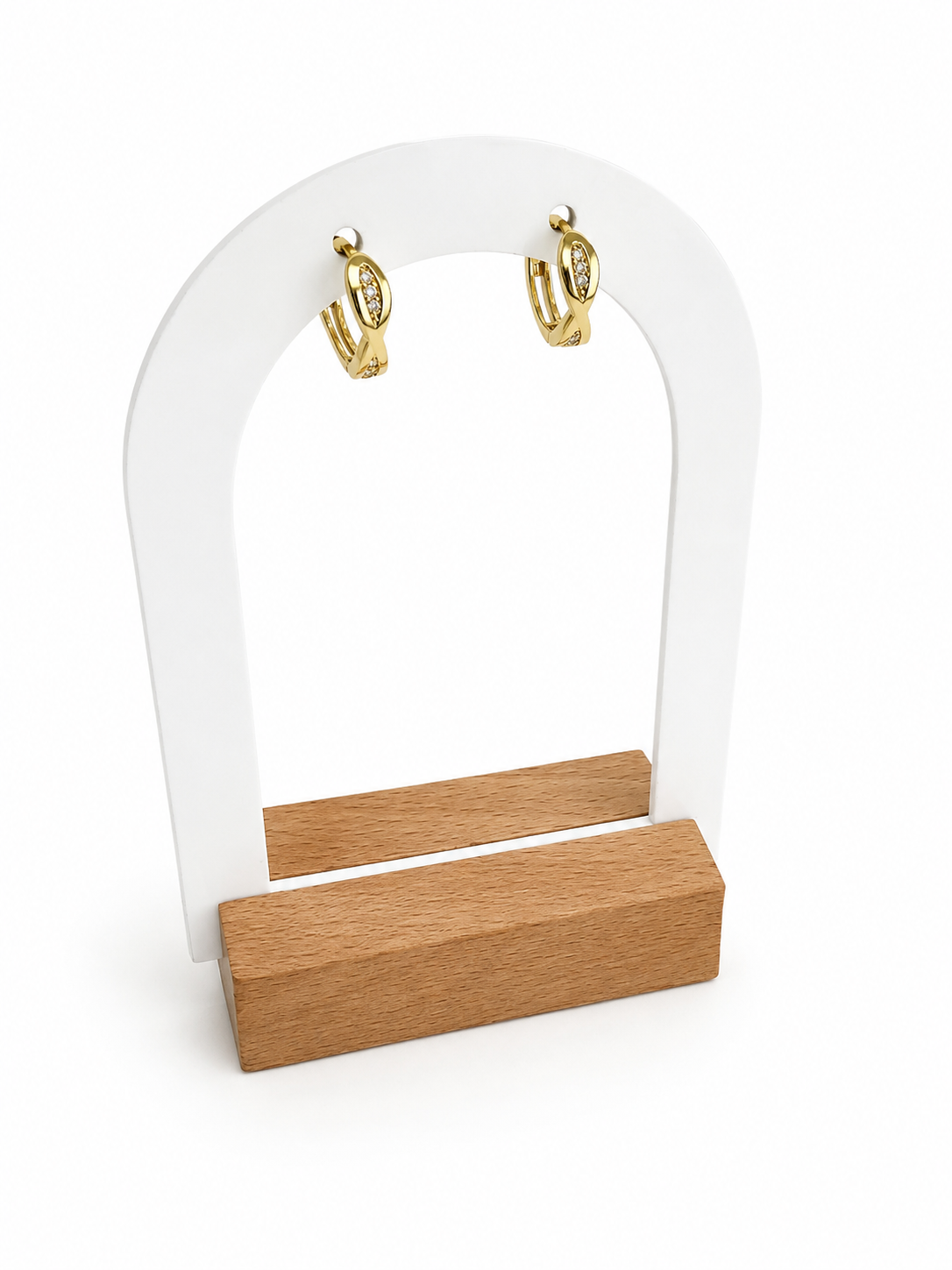 Argollas con diseño 10k