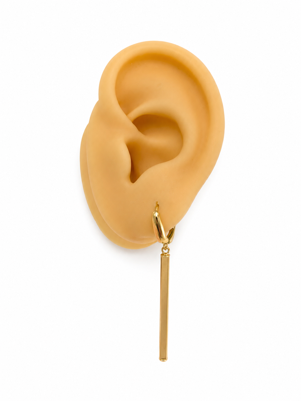 Aretes colgante 14k