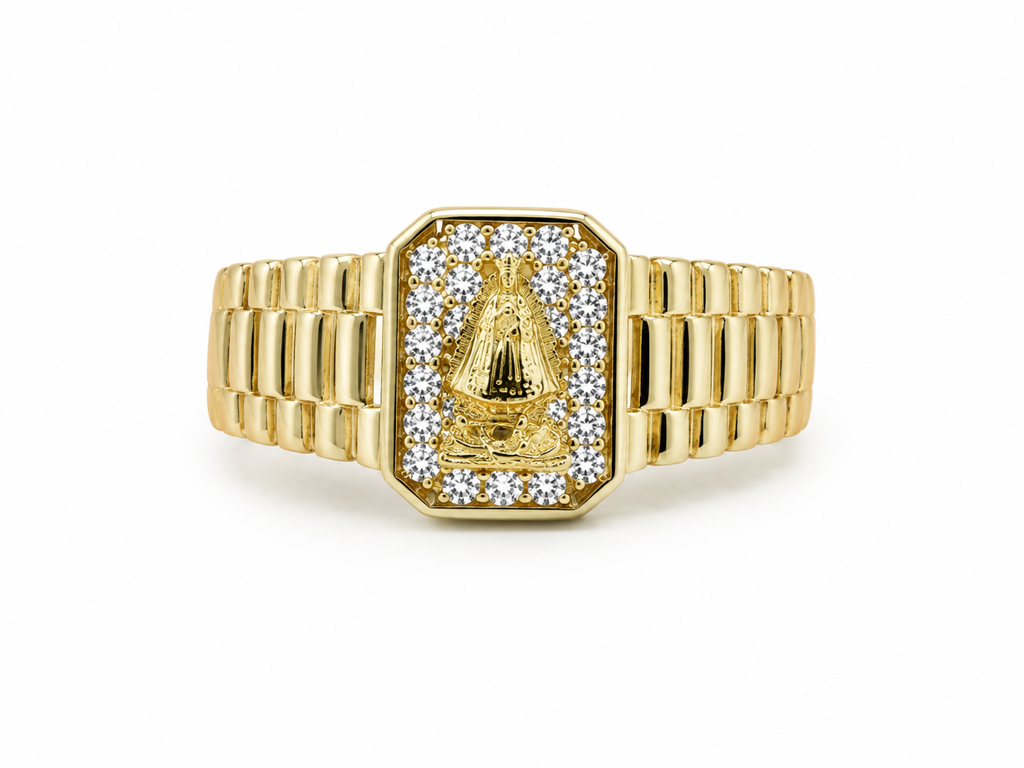Anillo con Virgen de la caridad 10k
