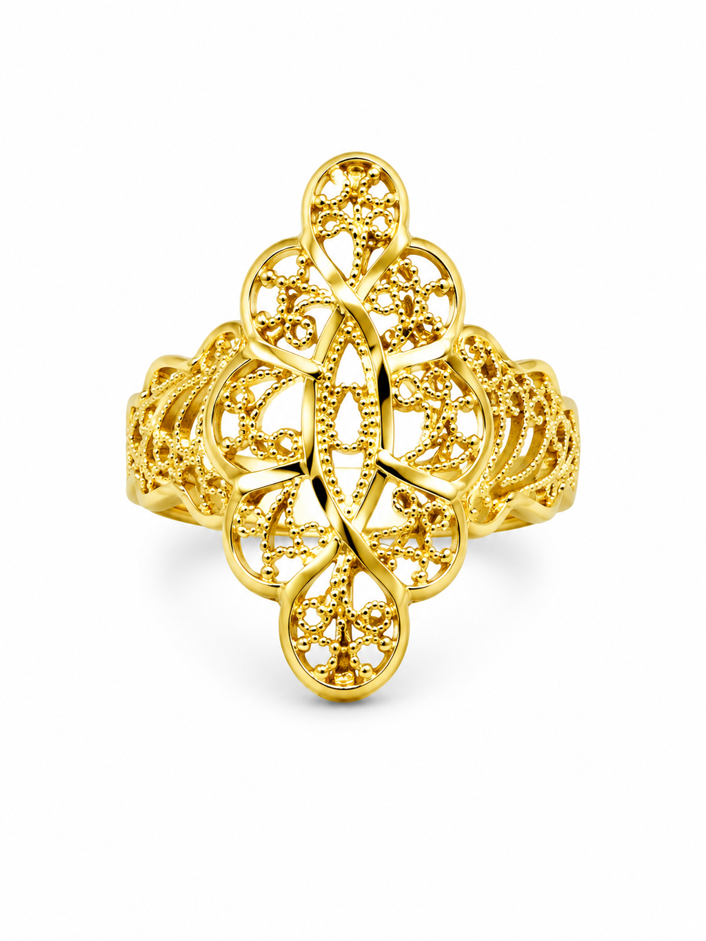 Anillo estilo antiguo 14k