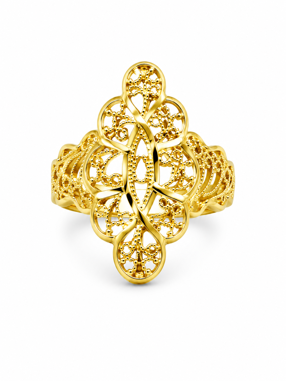 Anillo estilo antiguo 14k