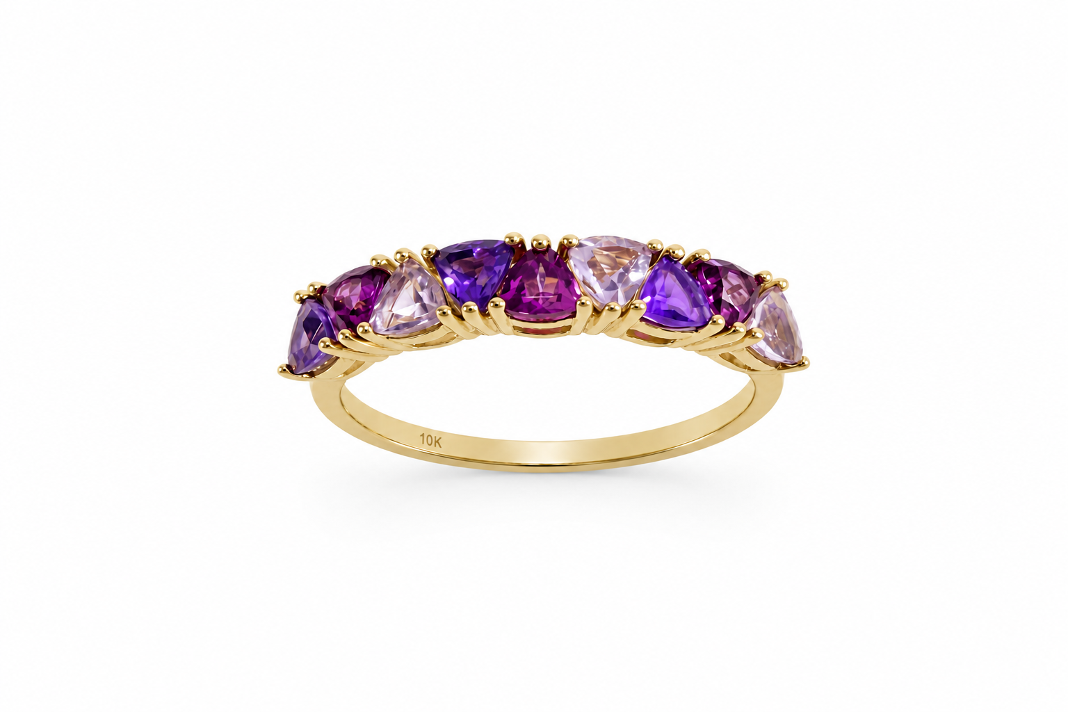 Anillo pink amatista 10k
