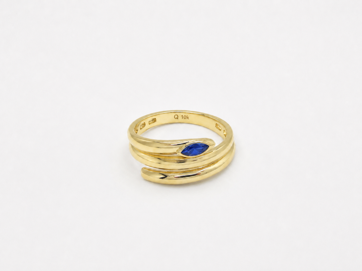 Anillo banda 10k - Azul royal