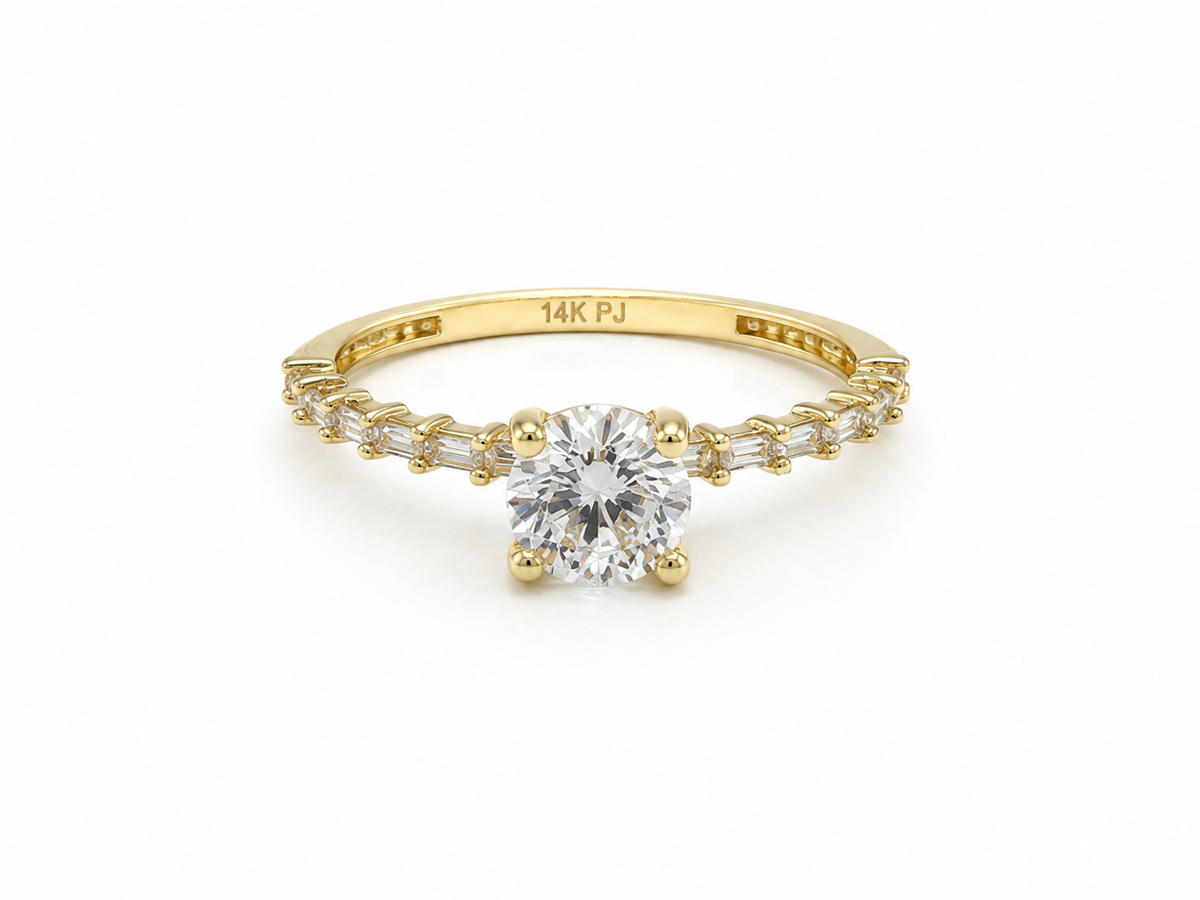 Anillo compromiso 14K