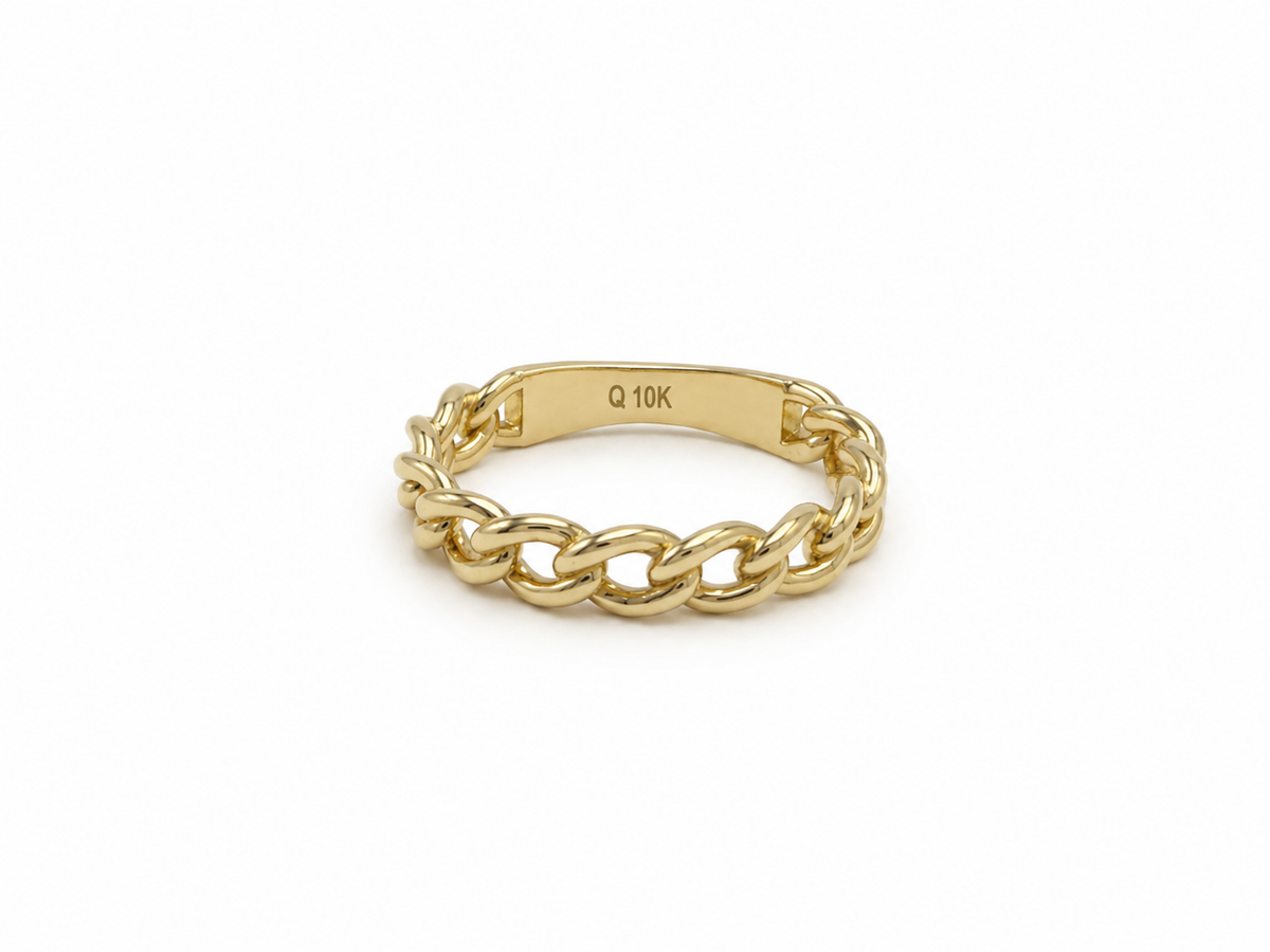 Anillo eslabón 10K