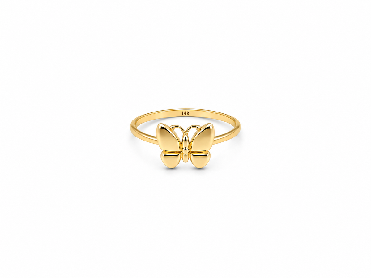 Anillo mariposa  14K