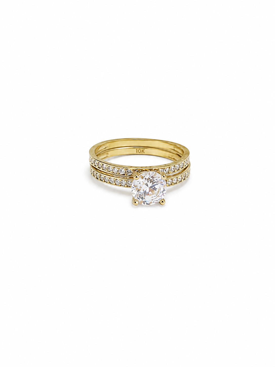 Duo anillos matrimonio 10k