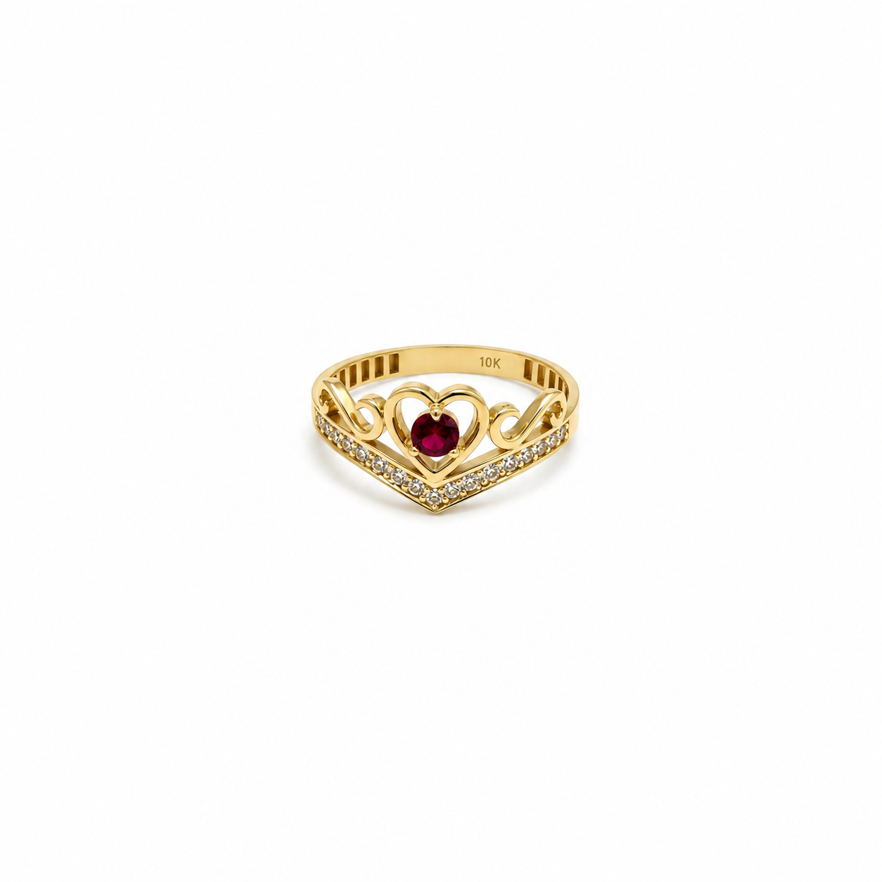 Anillo de corona 10k