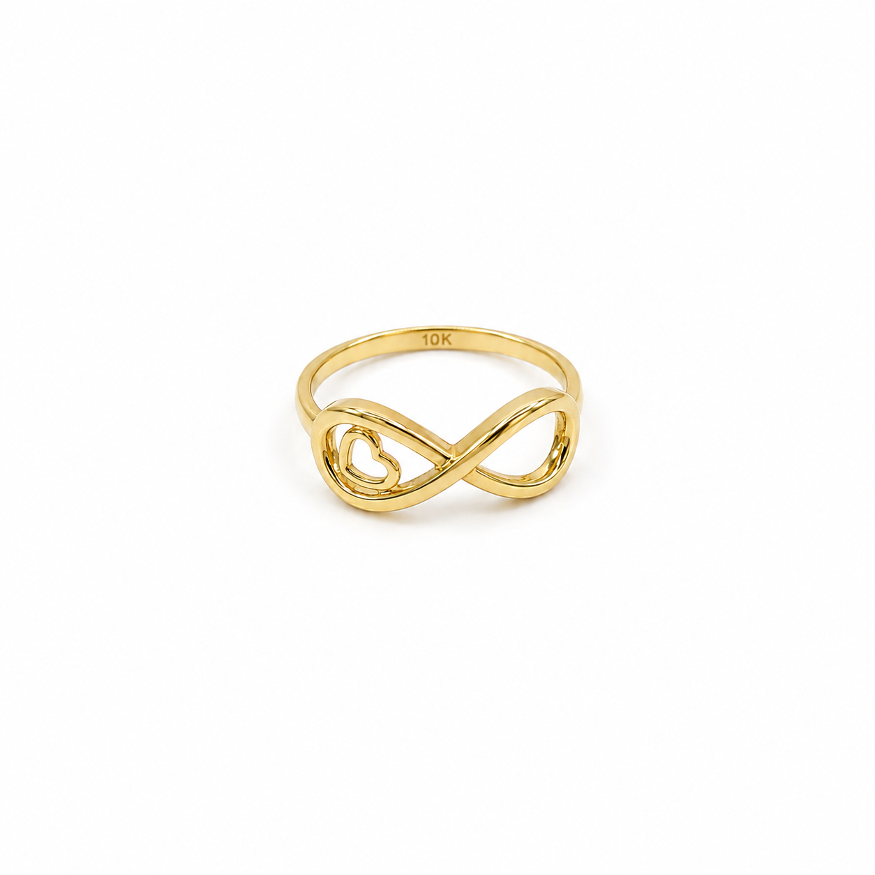Anillo Infinito con corazon