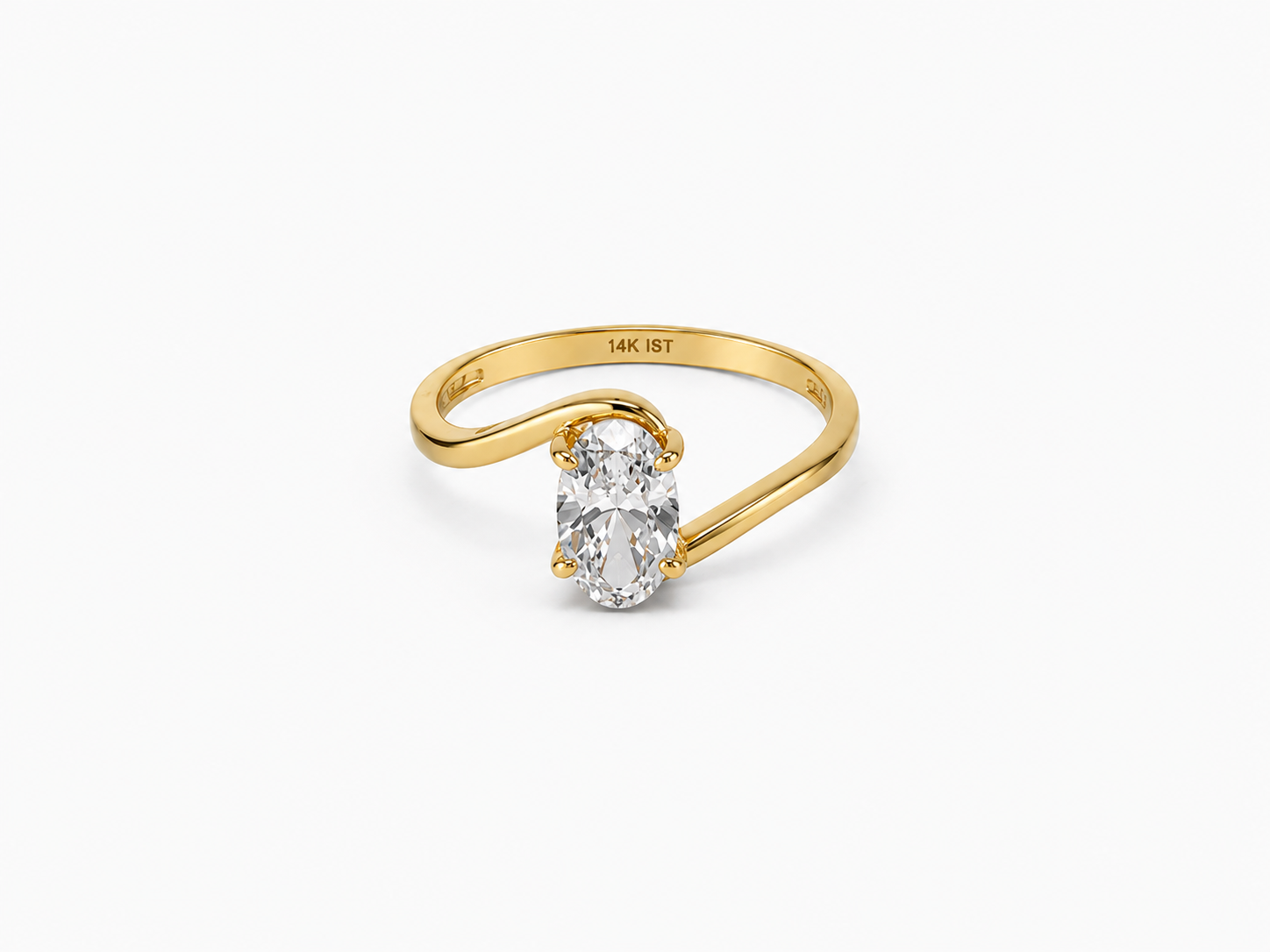 Anillo Compromiso 14k con Diamantes