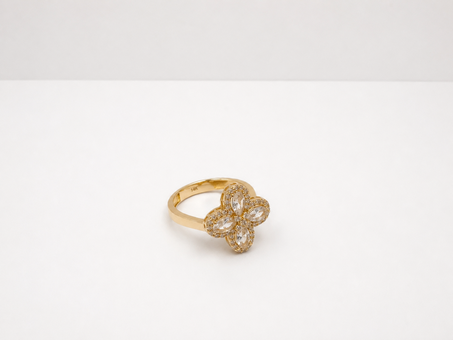 Anillo Flor 14k