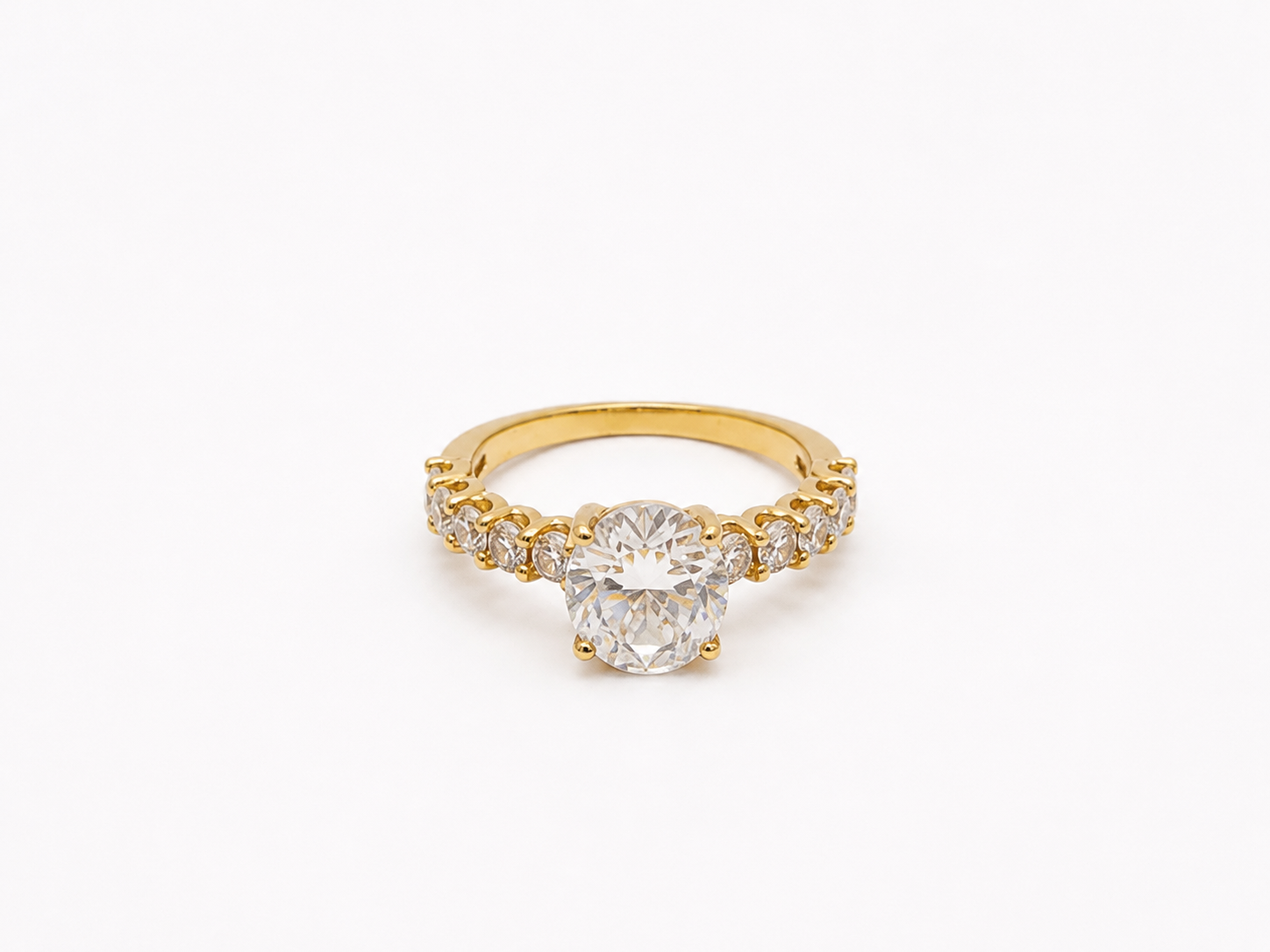 Anillo de Compromiso 14k con Diamantes
