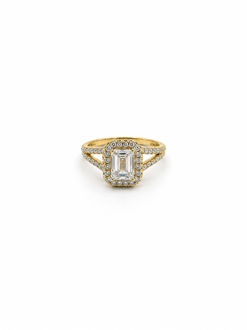 Anillo de compromiso de diamante 14K
