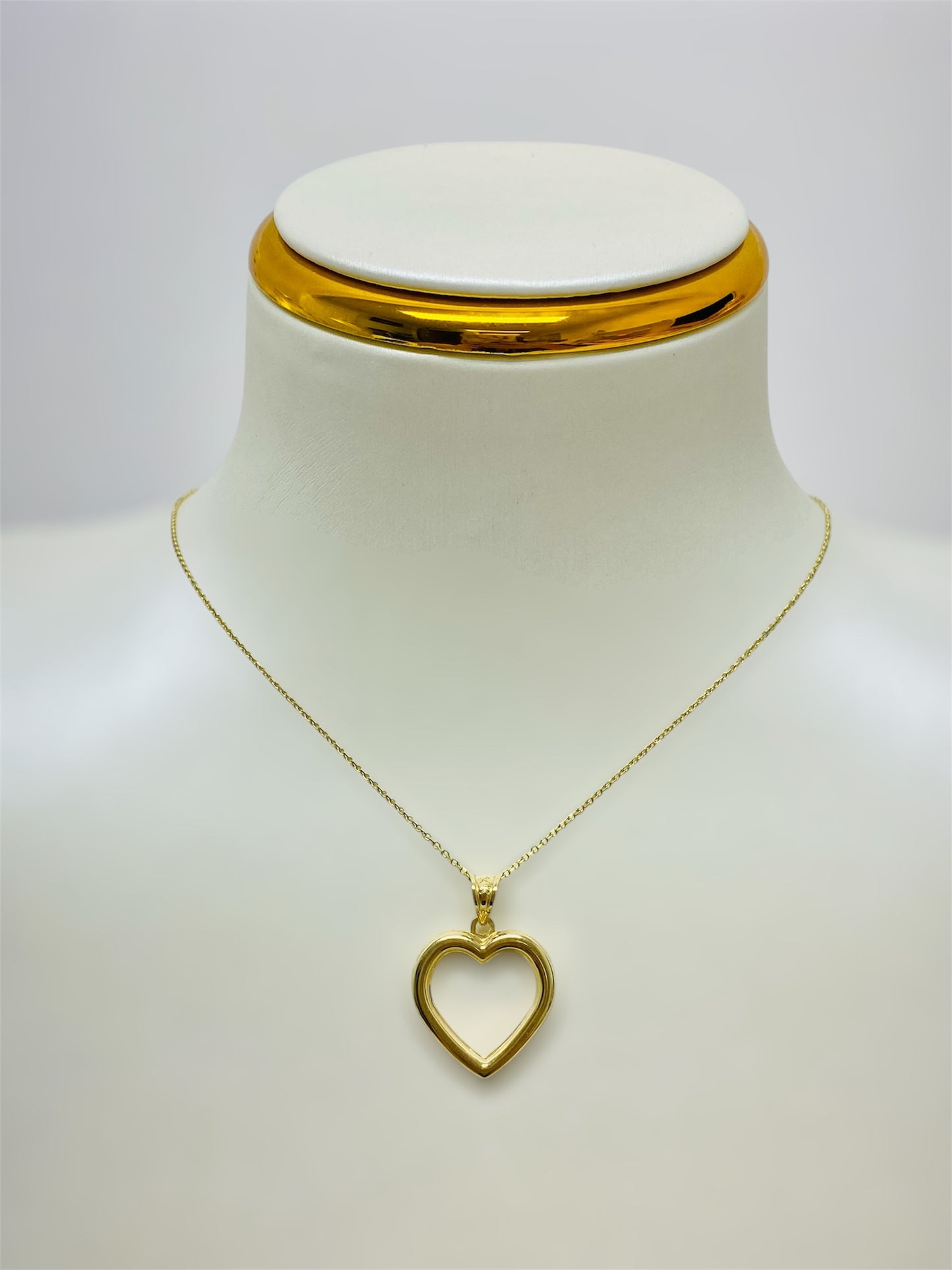 Cadena dije corazón 14k