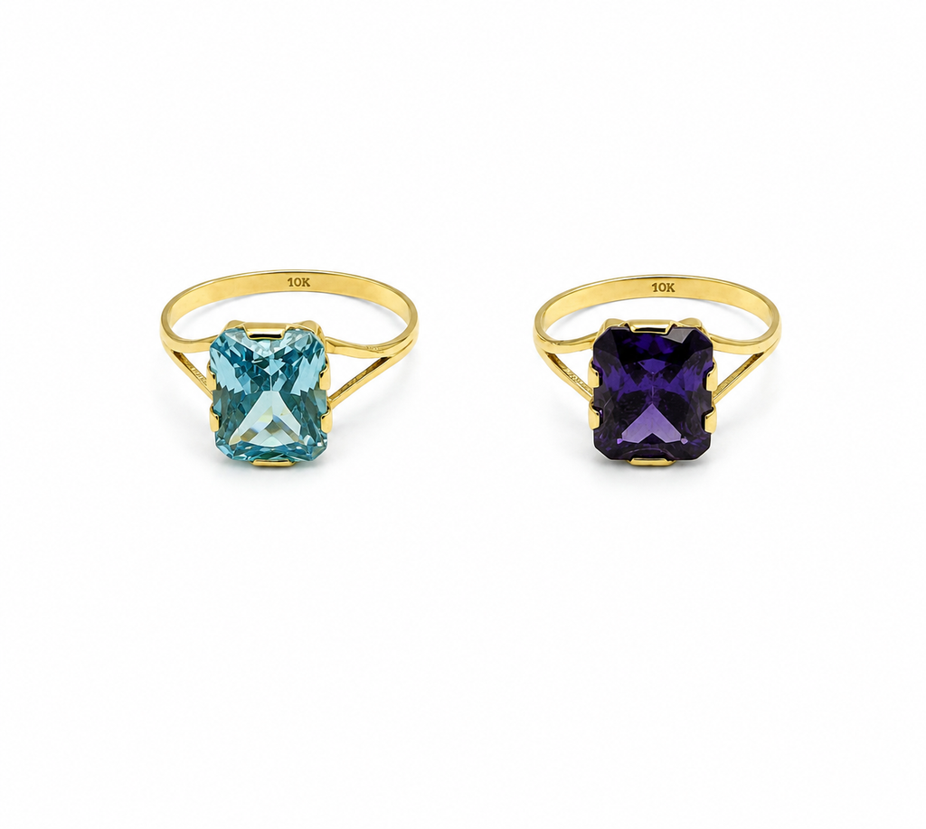 Anillo piedra 10k