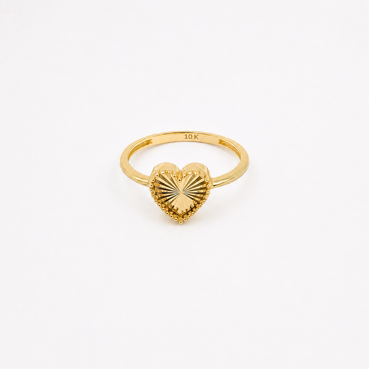 Anillo corazón 10k