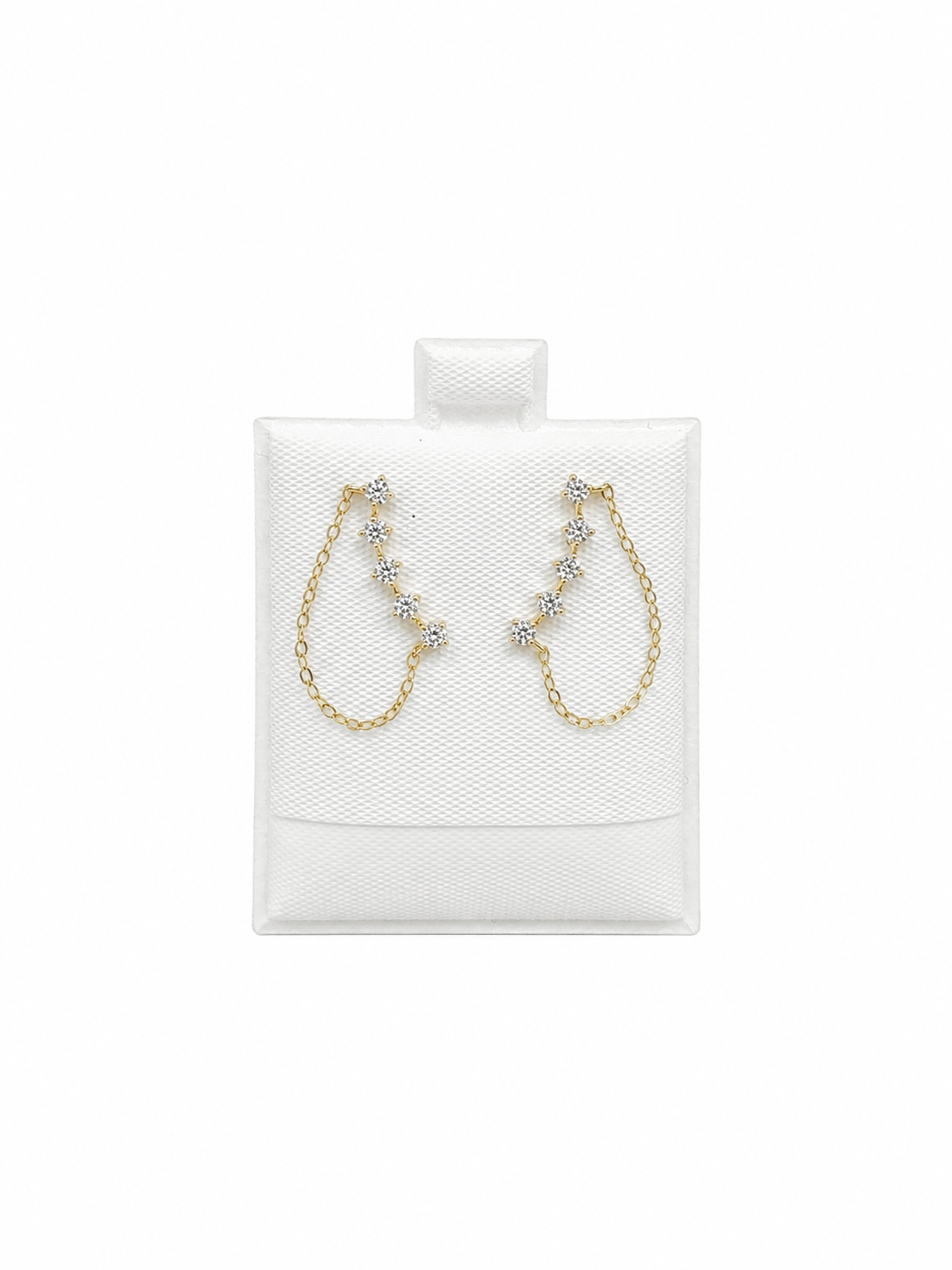 Aretes con colgante 10k