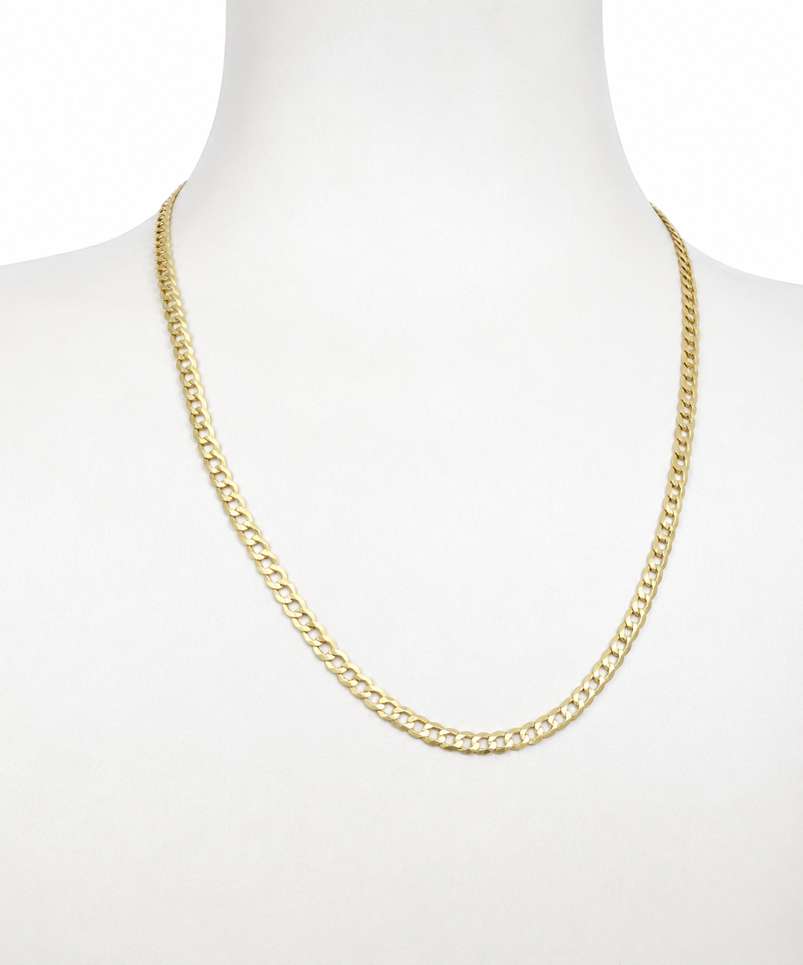 Cadena corte brillo 10k 3.5mm grosor