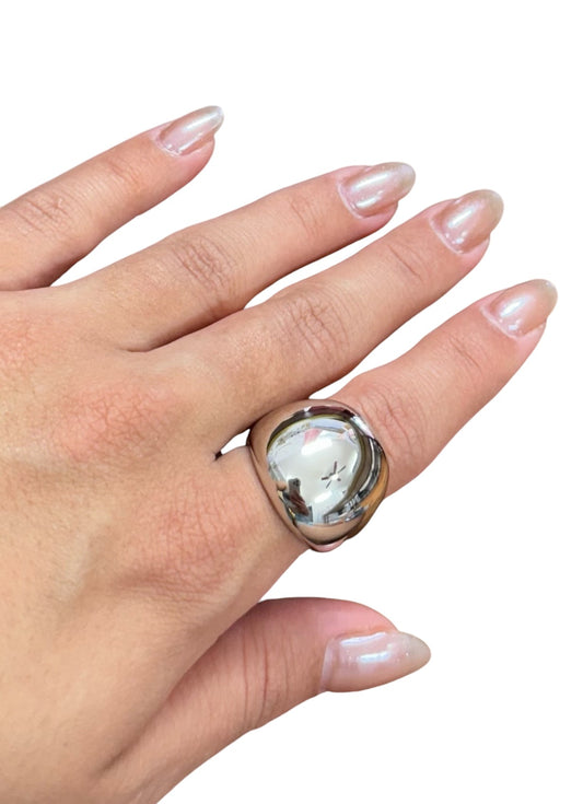 Anillo buchón plata de ley 925