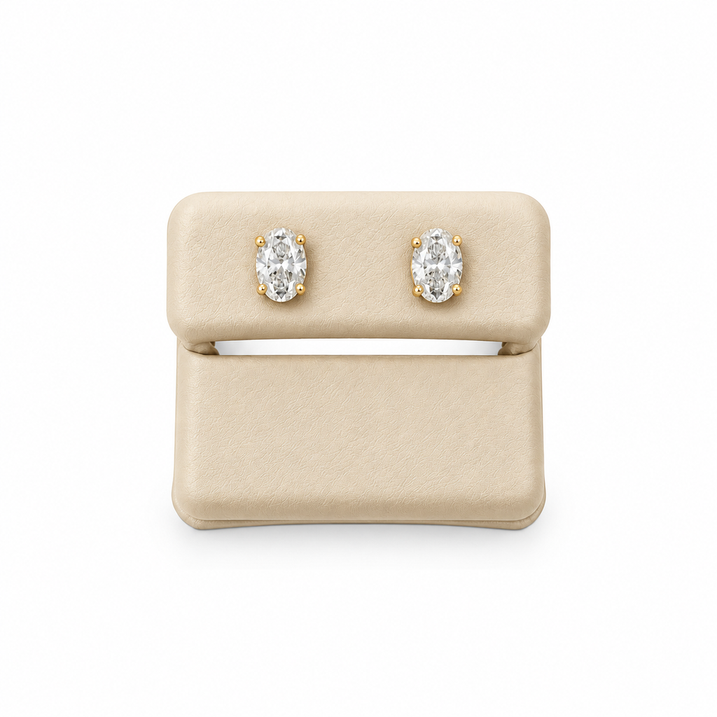 Aretes 14k con Diamantes